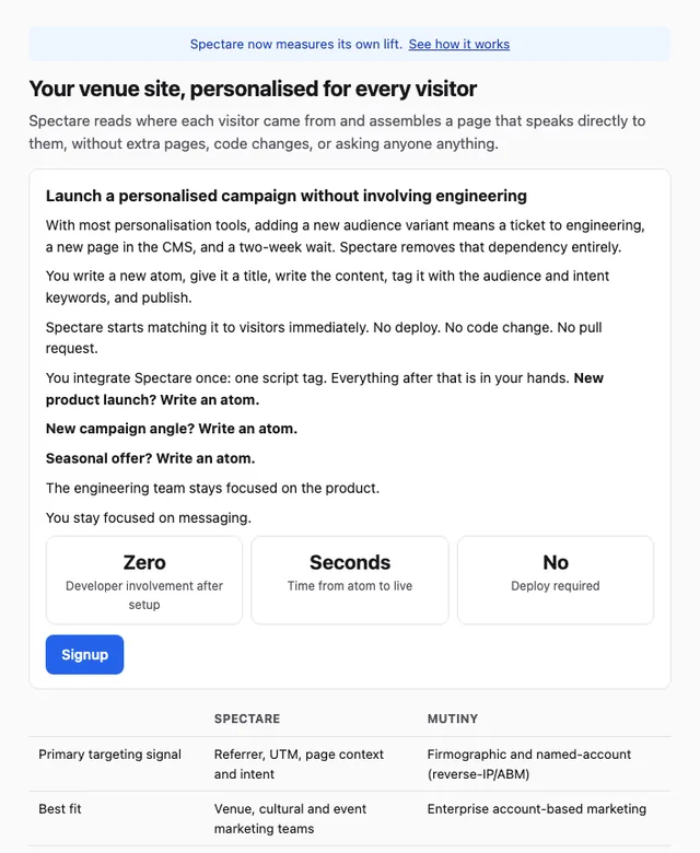 Spectare screenshot