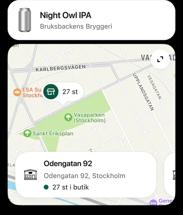 Systembolaget screenshot