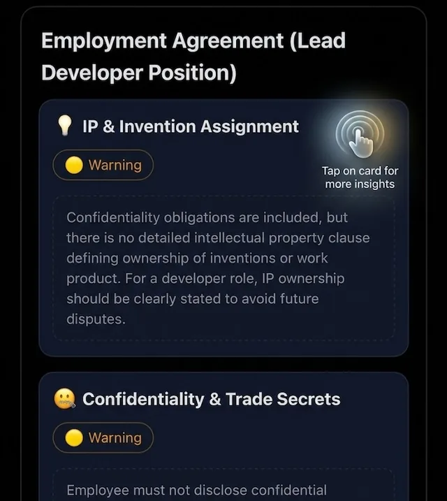 Safe2Sign: Contract Risk Check screenshot
