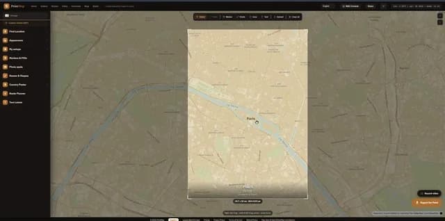 PrintMap screenshot