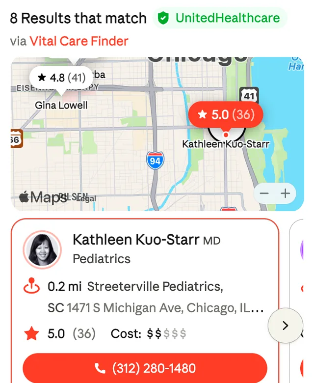 Vital Care Finder screenshot