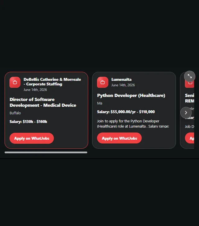 Whatjobs screenshot