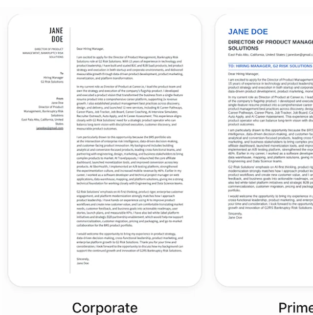 Resume.io screenshot