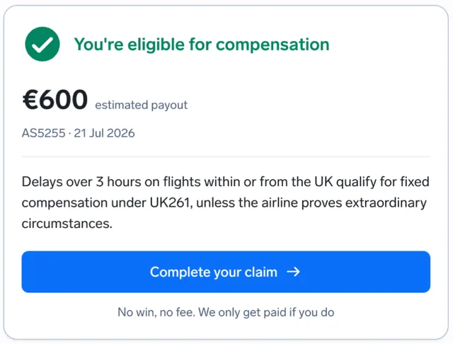 AirHelp screenshot
