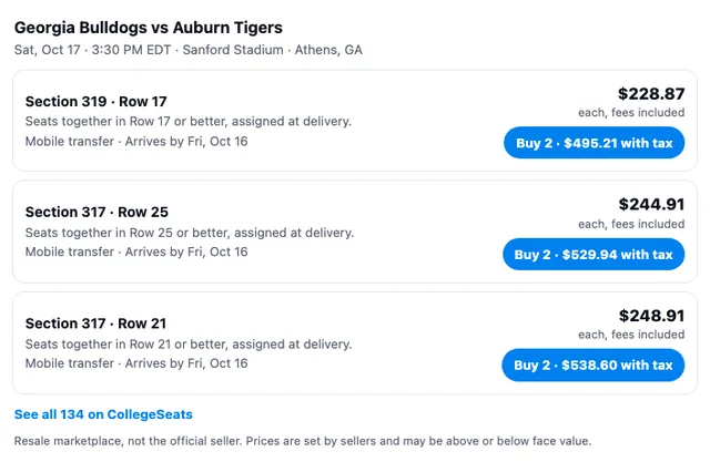 CollegeSeats screenshot
