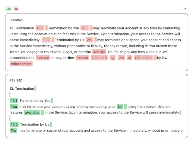 Compare Text screenshot