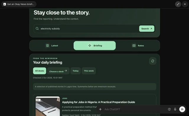Okay News screenshot