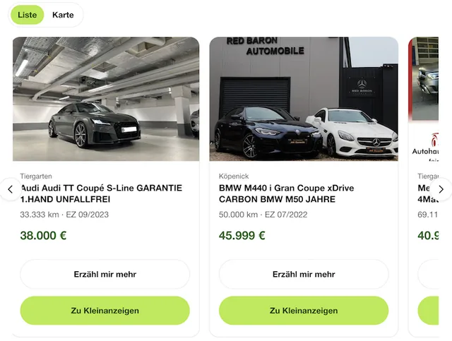 Kleinanzeigen screenshot
