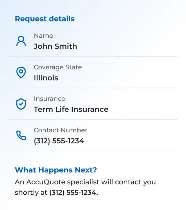 AccuQuote Life Insurance screenshot