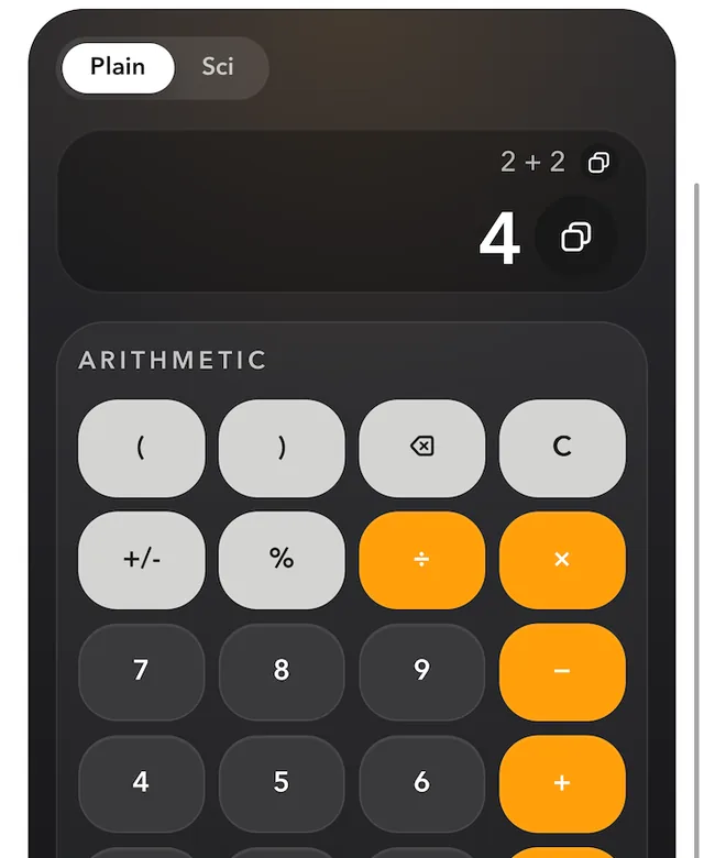 2+2 Calculator screenshot