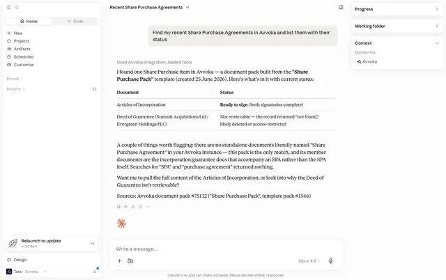 Avvoka screenshot