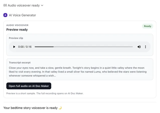 AI Voice Generator screenshot