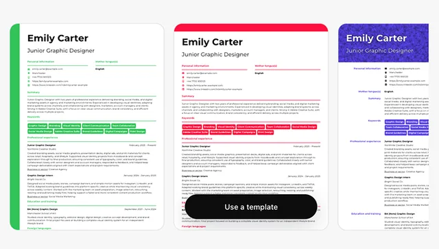 CVpop - Resume & CV Builder screenshot