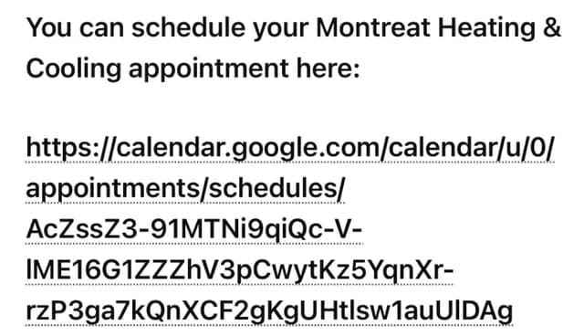 Montreat Heating and Cooling screenshot