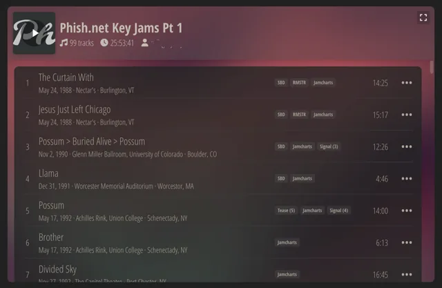 Phish.in screenshot