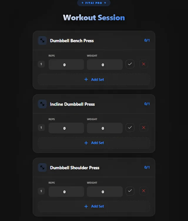 FitAI Pro screenshot