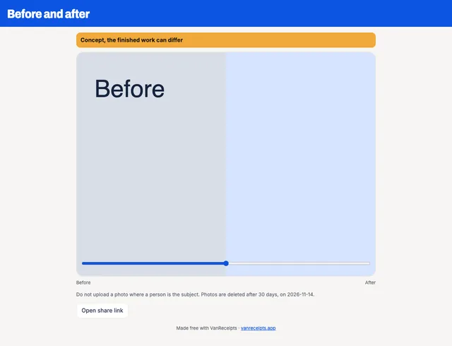 VanReceipts screenshot