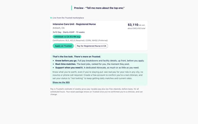 Trusted Health screenshot