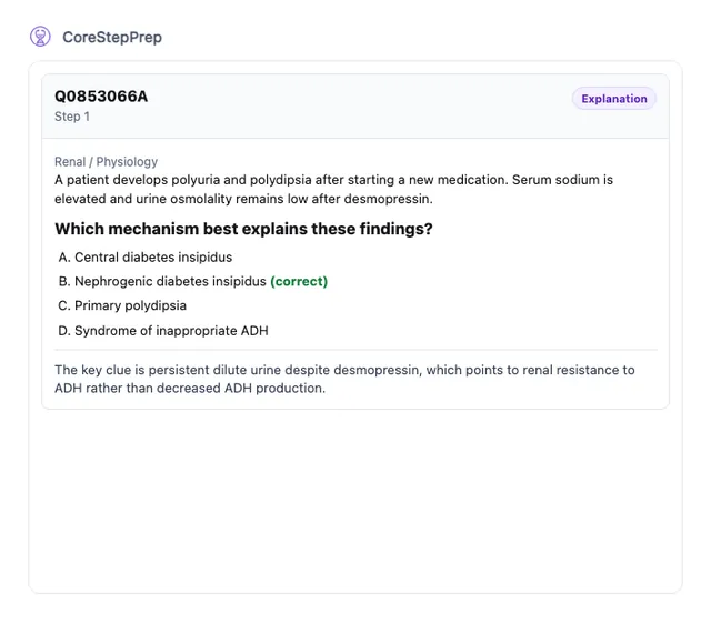 CoreStepPrep screenshot