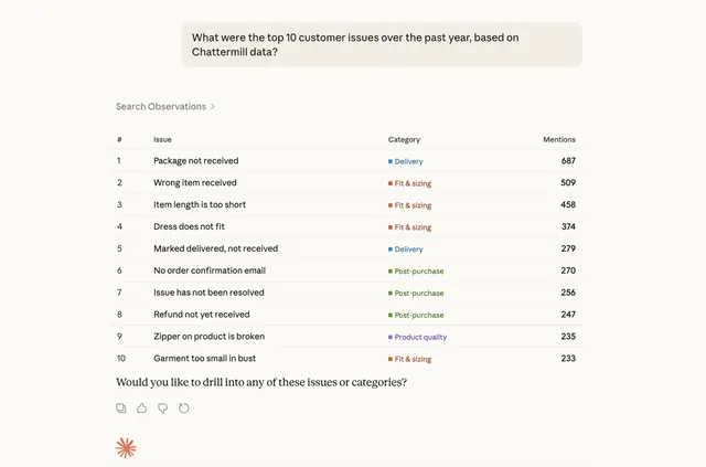 Chattermill screenshot