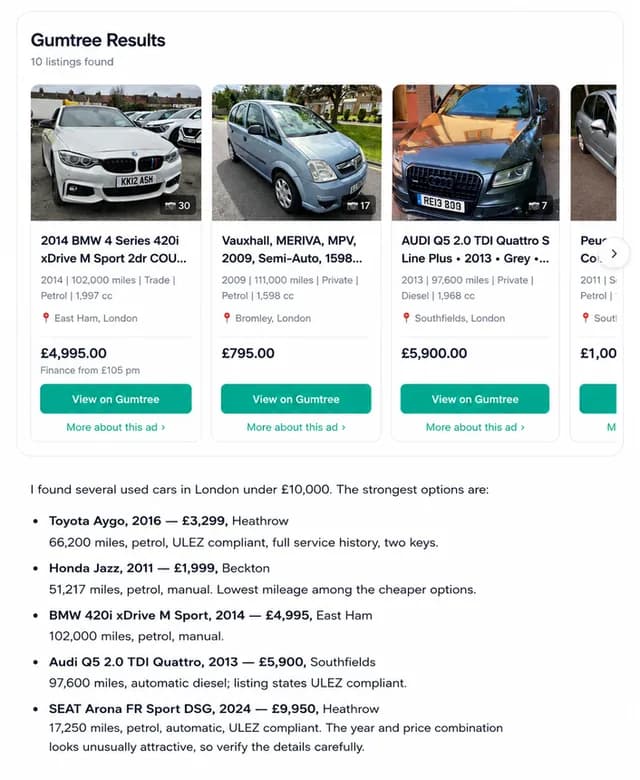 Gumtree screenshot