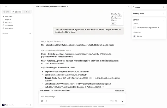 Avvoka screenshot