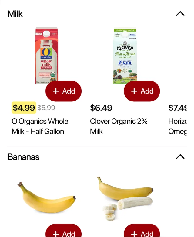 Safeway screenshot