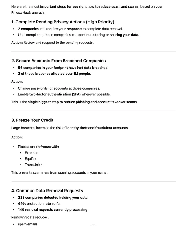 PrivacyHawk screenshot