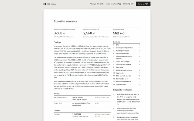Citiwise screenshot