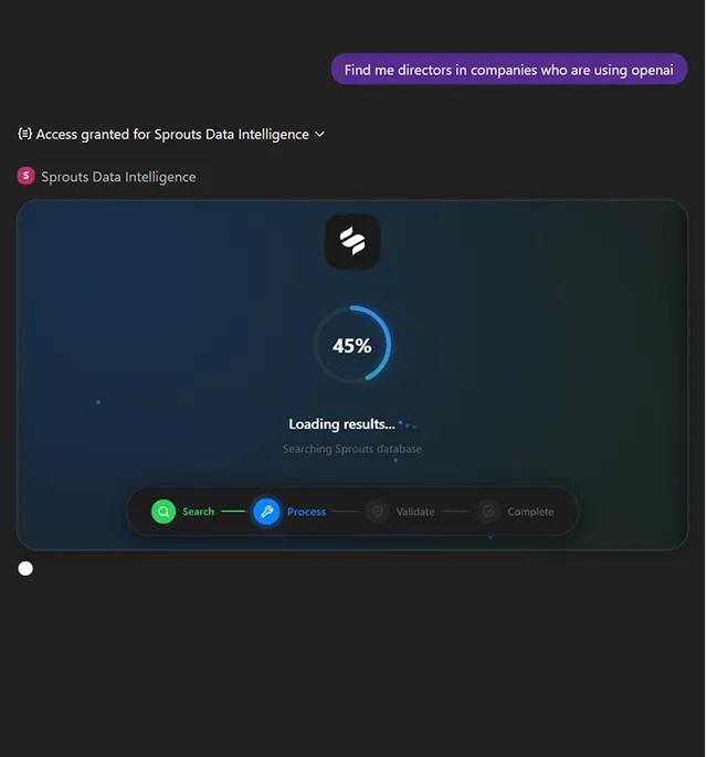 Sprouts Data Intelligence screenshot