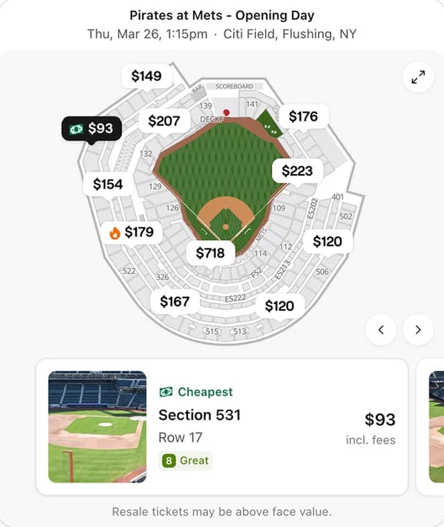 SeatGeek screenshot