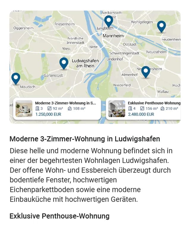 Klinger-Vogt Immobilien screenshot