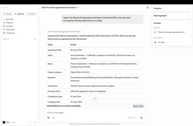 Avvoka screenshot