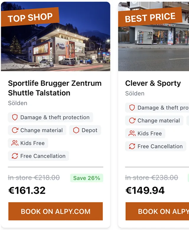 Alpy.com screenshot