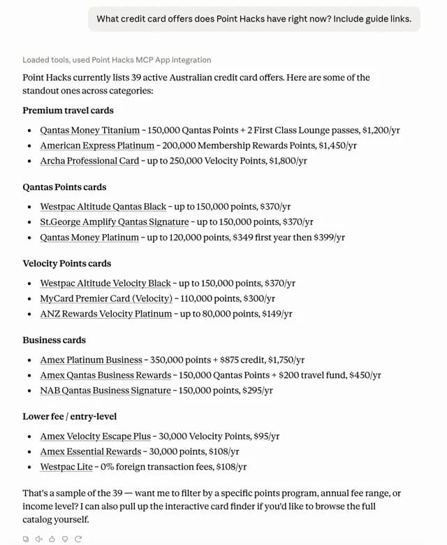 Point Hacks screenshot