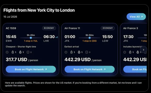 Flight Network screenshot