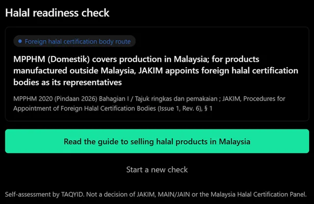 TAQYID | Halal Readiness Check screenshot
