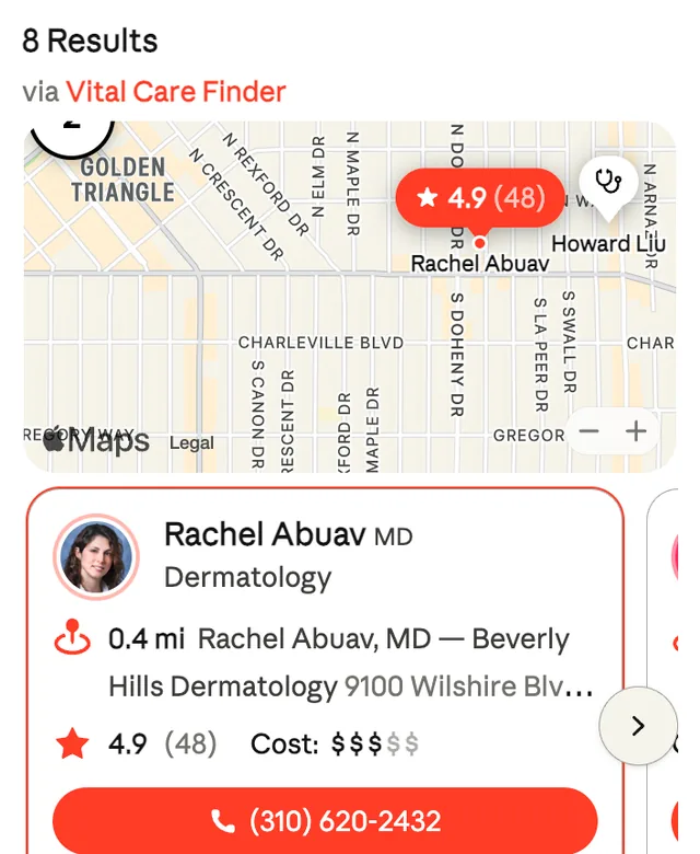 Vital Care Finder screenshot