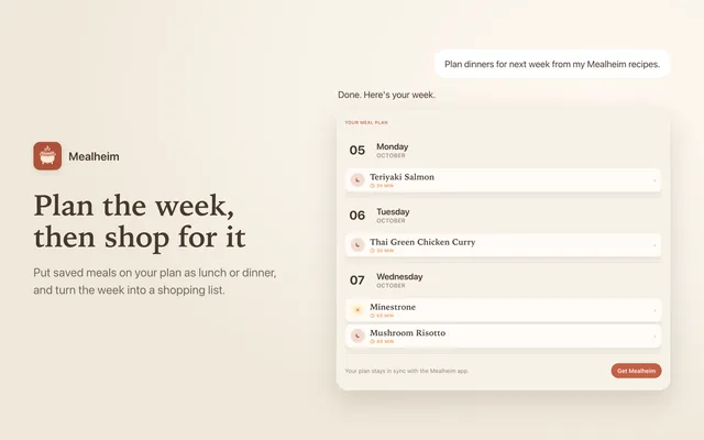 Mealheim screenshot