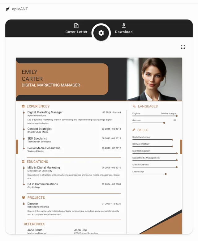 aplicANT screenshot