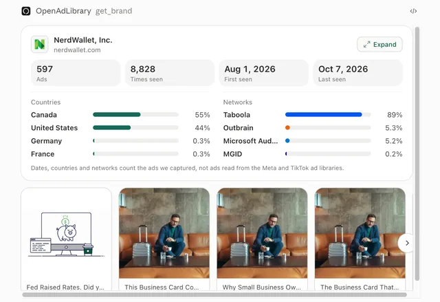 OpenAdLibrary screenshot