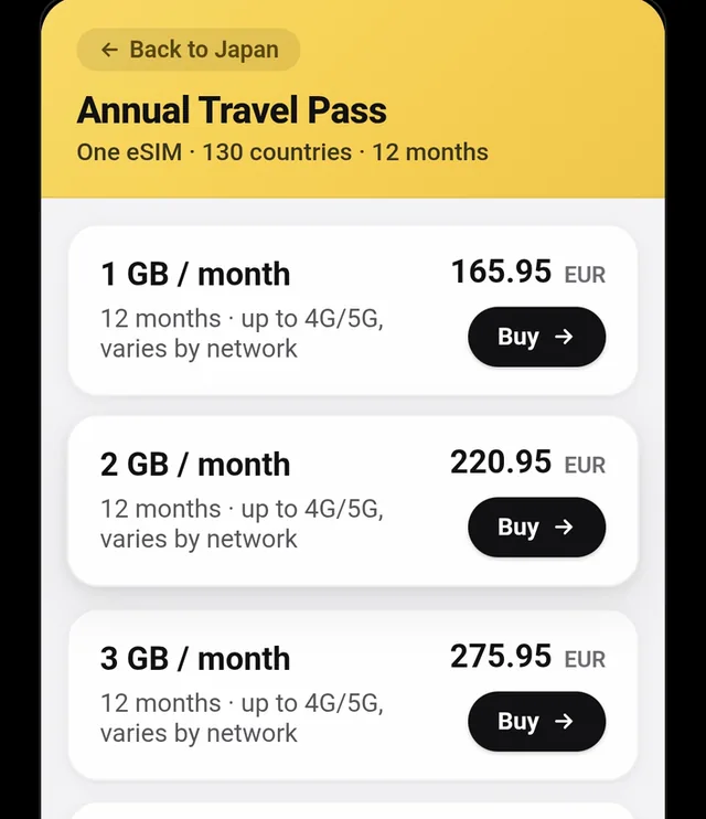 eSIM Finder screenshot