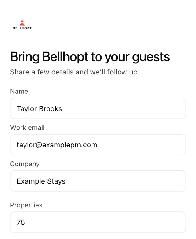 Bellhopt Concierge screenshot
