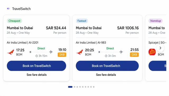 TravelSwitch screenshot