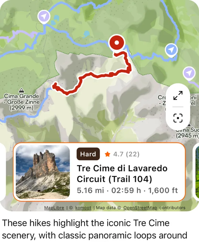 komoot screenshot
