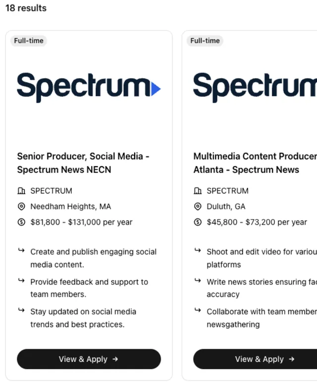 Spectrum Careers screenshot