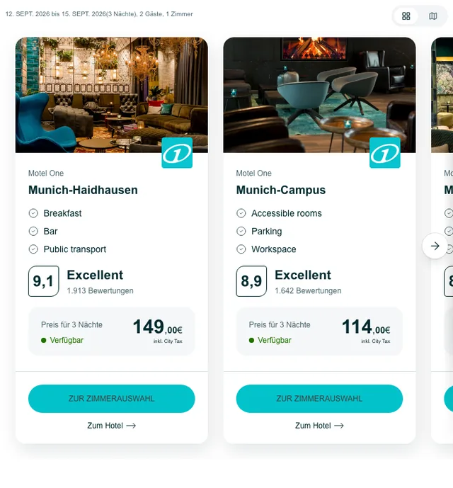 Motel One screenshot