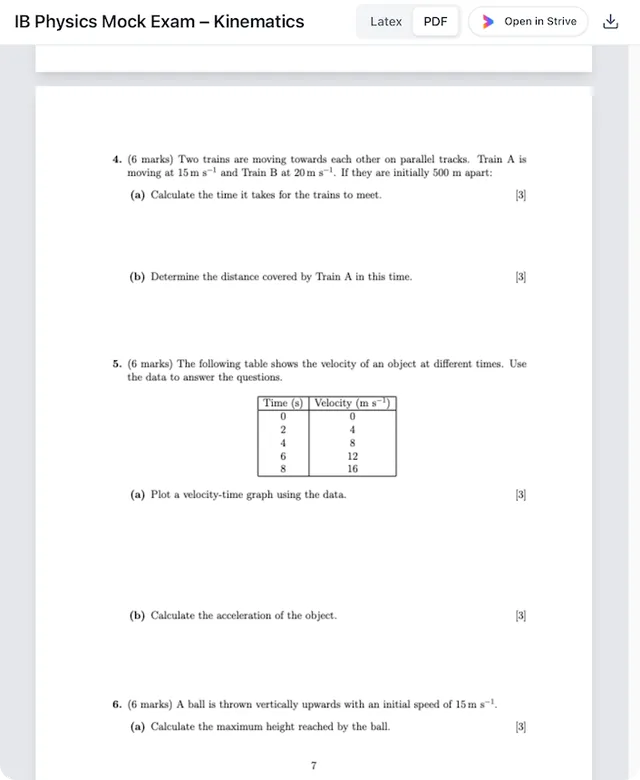 Strive PDF Generator screenshot