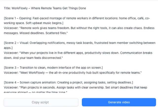Visla Video Maker screenshot