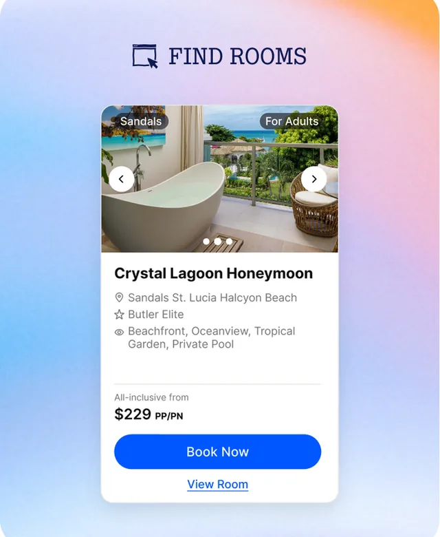 Sandals & Beaches Resorts screenshot